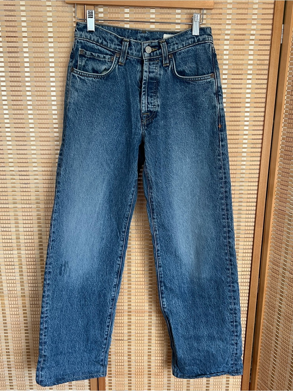 Imogene + Willie Edie Jeans Straight Leg Medium Wash USA Made Size 23
